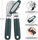 Beneno Heavy Duty Hand Can Opener Manual with Magnet Lid Remover, Green — 2
