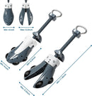 JJDPARTS Shoe Stretcher Women and Men,Pair 4-Way Shoe Expander Widener Adjustable Length & Width | grey — 3