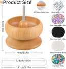 hobbyworker Upgrade Wooden Bead Spinner with 2 Pcs Big Needles,8000 Pcs Seed Beads and 1 Surprise Gift Pack for… — 2