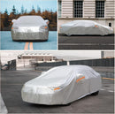 SEAZEN Car Cover with Zipper, 2 Layer Full Car Covers Waterproof/UV Protection/Snowproof/Dustproof, Universal Car Cover (Fit Sedan-Length Up to 200") — 7