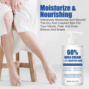 Urea Cream 60% plus 2% Salicylic Acid for Feet Maximum Strength - Lotion For Dry Cracked Feet Elbows Knees Heels Hands, Hydrates Foot Care for Softening and Moisturizing, Callus Remover 10.1oz — 2