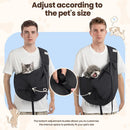 Dog Sling Carrier for Small Dogs & Cats,Pet Carrier Sling Bag with Adjustable…