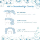 Dusty Blue Balloon Arch Kit Light Blue White Balloon Garland Kit — 5