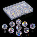 Crystal Glass Beads for Jewelry Making, 80 Pcs Faceted Beads, 10 mm, AB — 8