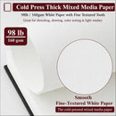 SuFly Mixed Media Sketchbook 9x12, Mixed Media Paper_98lb/160gsm, 60 Sheets | Black | 9-x-12-inch: 1 Pack — 3