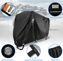 NEVERLAND Motorcycle Cover Waterproof Outdoor All Weather Protection Black