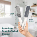 Probelle Double Sided Multidirectional Nickel Foot File Callus Remover - Immediately Reduces calluses and Corns to Powder for Instant Results, Safe Tool (White) — 2