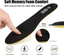 riemot 2 Pairs Memory Foam Insoles for Men 8mm Cushioning Black US10/EU43 - Black 2 Pairs — 3