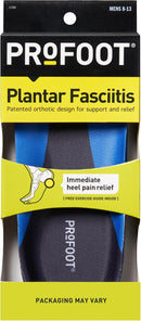 PROFOOT Plantar Fasciitis Orthotic Insoles for Men (Sizes 8-13) – Gel Shoe Inserts for Instant Heel Pain Relief and Arch Support - 1 Pair of Heel Pads — 1