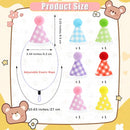 CANREVEL Mini Party Hats for Stuffed Animals Headwear, Birthday Hats | Checkered - 6 PCS — 2