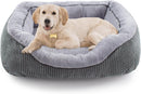 INVENHO Medium Dog Beds for Medium Dogs Washable, Rectangle Dog Bed Medium Size Dog, Orthopedic Dog Bed, Warming Soft Calming Sleeping Puppy Bed Durable Pet Bed with Anti-Slip Bottom M(30"x24"x9") — 1
