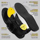 XINIFOOT Carbon Fiber Arch Support Shoe Insoles, Elastic Shock Absorbing Shoe Inserts for Men & Women, Heel Cushioning & Pain Relief for Running, Hiking, Work Boots, Athletic Footwear — 6