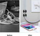 Flezoo 12PCS Black Adhesive Cable Clips Cord Organizer for Wire Management photo 5