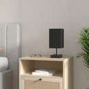 Bedside Table Lamp for Bedroom with 2 USB Ports, 14-Inch, Black — 2