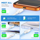 10FT USB C to C Fast Charger Cord for iPhone 18 17 16 15,60W Long Heavy Duty Braided Apple C to C Cable Fast Charging for iPhone 18 Pro Max/iPhone Duo/17 16 15 Pro,15 Plus/iPad Pro 10 inch-Colorful 4