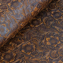 Genuine Leather Tooling Sheets Cowhide Western Cowboy, Leather Sheets for Crafts Tooling Sewing Wallet Earring Hobby (Yellow Brown_Wester Cowboy 8" x 12") — 3