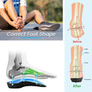 3/4 High Arch Support Insoles for Flat Feet Plantar Fasciitis, Men Women - M (Men 6.5-8.5, Women 7.5-9.5) — 3