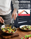 Good Grip Cooking Tongs with Silicone Tips, Set of 3-7" 9" and 12" — 7