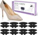 Shoe Grips Liners for Loose Shoes - Kimihome 8-Pair Heel Inserts Pads for Back of Heel Protect, Prevent Slip, Blisters, Rubbing, Fit Boots, Sandals, High Heels, Shoes Too Big, Men Women, Black - Black | 8 Pairs — 1