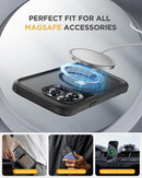 Miracase Magnetic for iPhone 15 Pro Max Case 6.7'' [Compatible with Magsafe] Full-Body Drop Proof Bumper Phone Case for iPhone 15 Pro Max with Built-in 9H Tempered Glass Screen Protector,Black — 5