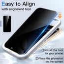 JETech Privacy Screen Protector for iPhone 16 Pro, 2-Pack photo 4