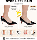 Heel Cushion Pads, 6 Pairs Heel Grips for Loose Shoes, Self-Adhesive Heel Liners Grips to Prevent Shoe Slipping, Rubbing, Blisters, Anti-Slip Shoe Inserts Size Reducer for Women Men (Black & Beige) — 2