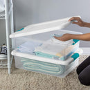 Sterilite Latching Storage Box, See-Through Base, 32-Qt — 5