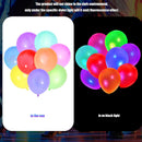 150 Pcs UV Neon Balloons, 7 Colors Blacklight Reactive Fluorescent Balloons Glow in the Dark Birthday Decorations for Birthday, Wedding, Neon Party, Glow Party Decorations Supplies | Colourful-150pieces — 3