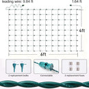 Meteds 6Ftx4Ft LED Christmas Net Lights Green Wire,Connectable UL Certified Waterptoof Net Lights for Bushes Trees Shurb Garden Outdoor Christmas Decorations — 3