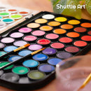 Shuttle Art Watercolor Paint Set, 48 Colors Watercolor Paint Pan Set with 3 Paint Brushes for Beginners, Artists, Kids & Adults for Painting, Journaling, Calligraphy Practice | 1 Count (Pack of 1) — 7