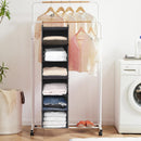 MAX Houser 6 Tier Hanging Closet Organizer with 2 Sturdy Hooks, Grey — 6