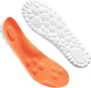 4D Steppers Insoles for Men & Women - Memory Foam Soles Massage Shoe Inserts - Trim to Fit Cloud Insoles for Foot Pain Fatigue Relief (Orange, L) — 2