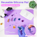 HeyClear UV Resin Kit with Light, Molds 200g Clear UV Epoxy Cure for Crafts — 4