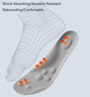 2 Pairs Inserts for Men & Women - 4D Cloud Shoe Insole Super Soft Comfort Memory Foam Inserts (Orange, Men: US 8-11) - Women: US 4-8.5 — 2