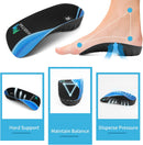 3/4 High Arch Support Insoles for Flat Feet Plantar Fasciitis, Men Women - M (Men 6.5-8.5, Women 7.5-9.5) — 4