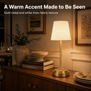 Rechargeable Cordless Table Lamp, Nightstand to End Table,Gold,1 Pack — 4