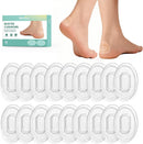 Welnove Hydrogel Blister Cushions - 18ct Blister Bandages for Feet, Heels - Blister Prevention Pads for Protection Against Shoe Friction - Water-Resistant Heel Protectors Pads for Women & Men | Clear (Heel Pack) | 18 Pack — 1