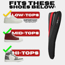 6FT CLUB Height Increase Insoles for Men, 3-Layer Shoe Lifts, Size 8-11.5 — 3