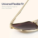 ZENOTTIC Polarized Aviator Sunglasses for Men: UV400 Protection Trendy Anti-Glare Shades - Driving Fishing Golf Fashion | Gold Frame Brown Lenses — 4