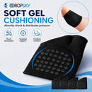 Dropsky Metatarsal Pads Sleeves Anti-Slip Inserts with Gel, 4 Packs - Ball of Foot Cushions for Women, Metatarsal Pads Women & Mens, Pain Relief,Soft Padding - Sesamoiditis, Metatarsalgia - Black 8