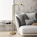 O'Bright Brook Adjustable Dimmable LED Pharmacy Floor Lamp, Antique Brass — 2