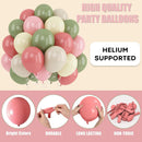Dusty Green Pink Beige Balloons Wildflower Goose Chick Birthday Baby Shower | 35pcs — 6