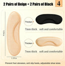 4 Pairs Heel Cushion Pads for Too Big Shoes, Self-Adhesive Heel Grips Inserts for Men & Women, Anti-Slip Protectors Fillers Loose Shoes to Prevent Pain & Blisters (Multicolor) — 8