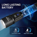 TrixHub Rechargeable Flashlights 3 Pack Super Bright High Lumens Flashlight | Black — 3