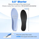 Carbon Fiber Insole (1 Pair), W 8-8.5,M 7-7.5, Rigid Shoe Insert — 6