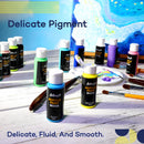 Artkey Acrylic Paint Set, 24 Colors 2 oz/59 ml Acrylic Paint Kit for Professional Artists & Beginners – Craft & Art Supplies for Canvas, Wood, Fabric, Rock, Leather, Ceramic, Glass, Easter Egg | Basics — 5
