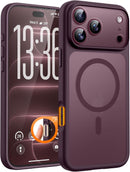 TOCOL for iPhone 18 Pro Max Case Burgundy, Compatible with MagSafe — 1