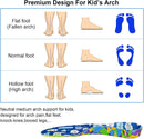 Kids Arch Support Orthotics Relieve Heel & Ankle Foot Pain Inserts - Multicolor — 4