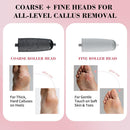 Foot Callus Remover, Electric Callus Remover for Feet with Dual Roller Heads, 2 Speeds & LED Light, 3× Faster Than Manual, 90-Min Runtime, Pedicure Tools for Feet, Foot File for Home Use - Black — 2