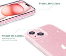 JJGoo Compatible with iPhone 15 Plus Case Glitter, Clear Transparent Soft TPU Sparkle Anti-Scratch Shockproof Protective Phone Bumper, Women Girls Slim Bling Sparkly Phone Case for iPhone 15 Plus — 4